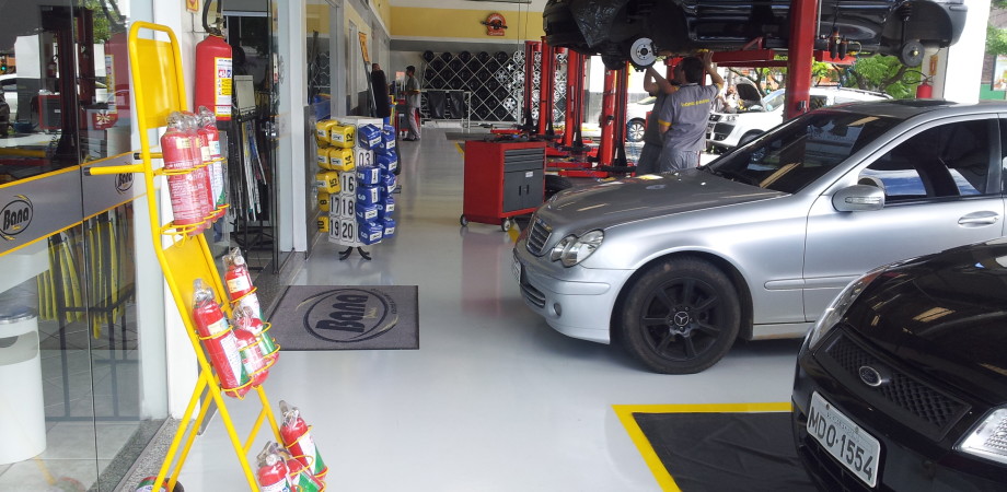 Pintura epóxi pronta em autocenter