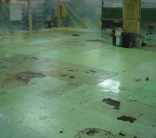 Foto 2 – Revestimento velho contaminnado